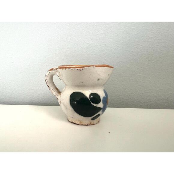 Miniature Vintage Hand Painted Ceramic Pitcher Decorative 1.5" tall Italy - Picture 9 of 9